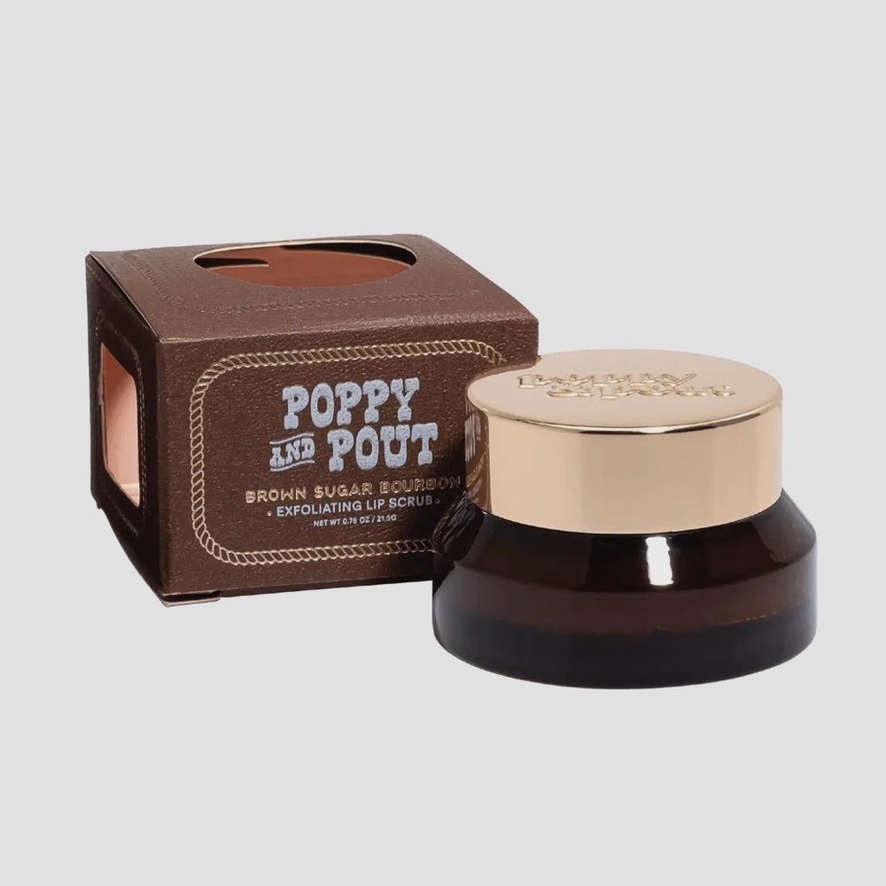 Poppy and Pout Brown Sugar Bourbon Lip Scrub Discontinued Flavor - Picture 3 of 4